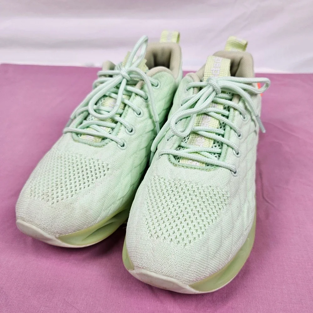 SupSport Mint Green Lace‎ Up Sneakers Running Shoes Size 39 Unique Spiral Sole